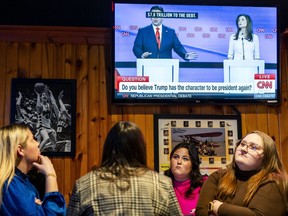 With five days until the Iowa caucuses, supporters of Nikki Haley and students gather Wednesday at Buzzard Billy's to watch the Republican primary debate between Haley and Florida Gov. Ron DeSantis in Des Moines.