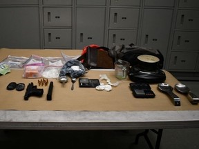 Guns and ammunition seized by Toronto Police.