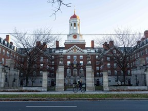 Dunster House on the Harvard University campus in Cambridge, Mass., on Tuesday, Dec. 12, 2023.