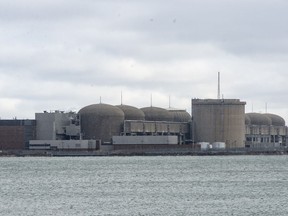 The Pickering Nuclear Generating Station is shown in Pickering, Ont., on Sunday, Jan. 12, 2020.