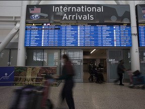 Terminal 1 International Arrivals at Toronto Pearson International Airport is pictured on Monday Sept. 26, 2022.