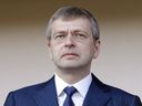 Dmitry Rybolovlev attends a French league two soccer match at the Louis II stadium on May 4, 2013, in Monaco. 