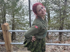 Military police have threatened to charge Christina Lea Gilchrist, a Kingston-area sex worker who offers discounts to Canadian Forces members for her services.