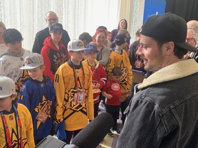 As part of Make-A-Wish, Auston Matthews surprised some children at Toronto’s Ritz-Carlton Hotel.