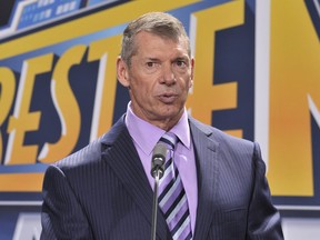 Vince McMahon attends a press conference in 2012.