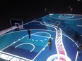 The NBA unveiled its special LED court that it will use for events on all-star weekend.