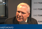 Ontario Premier Doug Ford appears in studio on AM640 with host John Oakley on Thursday, Feb. 22, 2024.