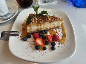 The caramel apple cheesecake at Table Rock House Restaurant was absolutely delicious. Laura Shantora Nelles/Toronto Sun