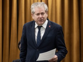 NDP MP for Timmins-James Bay Charlie Angus rises during Question Period, Friday, Dec. 1, 2023 in Ottawa.