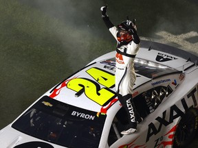 William Byron celebrates