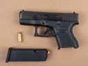 A loaded handgun and loaded extended magazine were allegedly seized when cops executed a search warrant at a Brampton home on Friday, Feb. 9, 2024.