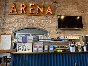 The Arena Coffee Bar inside The SPORT Gallery in the Distillery District. IAN SHANTZ/TORONTO SUN