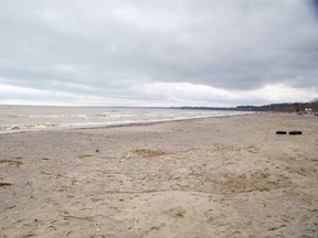 The beach in Port Stanley is seen here on Sunday, Jan. 17, 2021. (Free Press file photo)