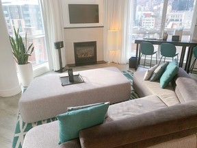 The Premier Suite at Warwick Le Crystal in downtown Montreal offers sleek accommodations and spectacular city views.
