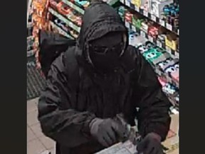 Investigators need help identifying a man who robbed a Markham gas station at gunpoint on Jan. 6, 2024.