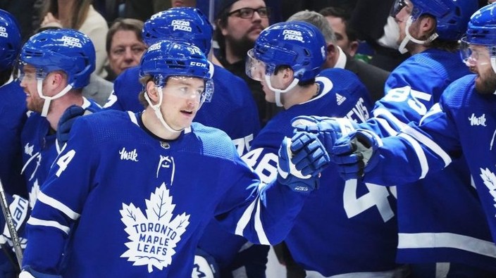 McMann leads under-manned Maple Leafs to win over Blues