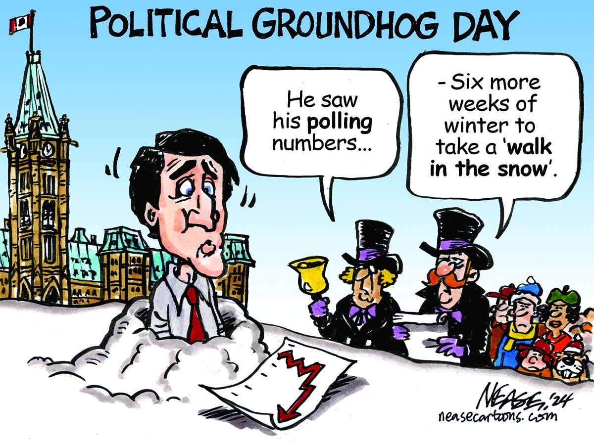 Steve Nease Cartoon Feb 4 2024 Toronto Sun   NEASE Political Groundhoghor 