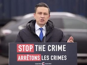 Poilievre sets up notwithstanding election over crime with Trudeau