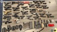 Guns seized by OPP and U.S. Homeland Security. OPP HANDOUT