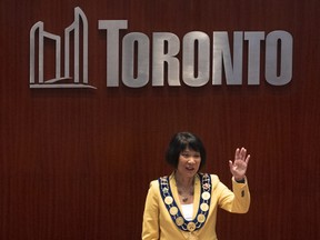 Toronto Mayor Olivia Chow in council chambers