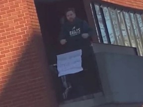 A man in Ottawa named "Balcony Man" who has been exposed as a senior Liberal staffer.