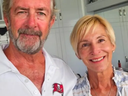 Ralph Hendry, left, and Kathy Brandel are feared murdered by escaped convicts in the Caribbean. GOFUNDME