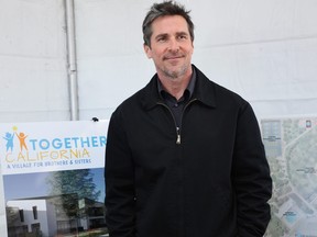 Christian Bale attends Together California's Foster Care Center Ground Breaking event on Feb. 7, 2024 in Palmdale, Calif.