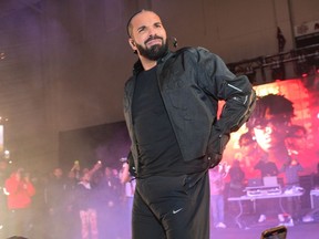 Drake performs during Wicked (Spelhouse Homecoming Concert) featuring 21 Savage in 2022.