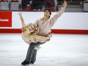 Piper Gilles and Paul Poirier's dream season continued on Sunday at the ISU Four Continents Figure Skating Championships in Shanghai, China. Gilles and Poirier perform during the senior ice dance free program at the Canadian figure skating championships in Calgary on Saturday, Jan. 13, 2024.