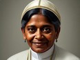 Google Gemini generates image of pope as South Asian woman.