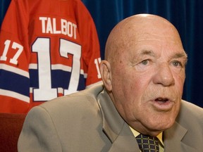 Former Montreal Canadiens Jean-Guy Talbot responds to questions Friday, June 1, 2007 in Ottawa.