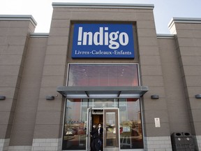An Indigo bookstore is seen Wednesday, Nov. 4, 2020 in Laval, Quebec.
