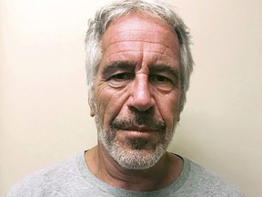 This photo provided by the New York State Sex Offender Registry shows Jeffrey Epstein, March 28, 2017.