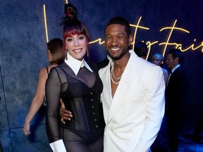 Jennifer Goicoechea and Usher - Vanity Fair Oscar Party - Beverly Hills - 03 12 24 - Getty