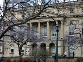Ontario's top court will rule today on the constitutionality of a law that capped pay increases for more than one million workers in the general public sector, including nurses and teachers.  The Ontario Court of Appeal in Toronto on April 8, 2019.