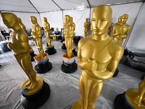 Oscar statues await painting