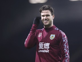 Toronto FC added experience to its backline by signing has signed veteran Irish defender Kevin Long on Tuesday.&ampnbsp;Long is seen during the warm up before English Premier League soccer action against Manchester City in Burnley, England, Wednesday, Feb. 3, 2021.
