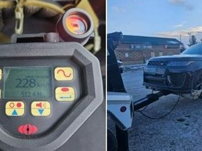A driver was clocked going 228 km/h on a Toronto highway.
