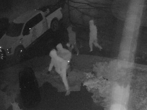 Suspects are sought after a violent home invasion and robbery in Dundas.