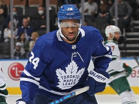 Wayne Simmonds of the Toronto Maple Leafs