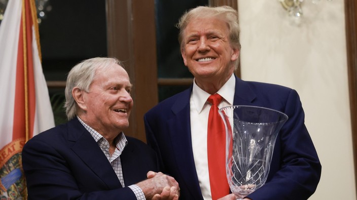 Donald Trump's golf wins celebrated by Jack Nicklaus, trolled by Biden