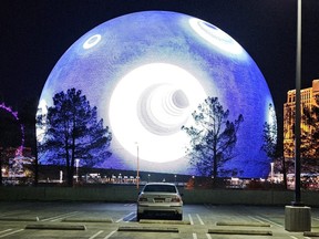 The Sphere in the background