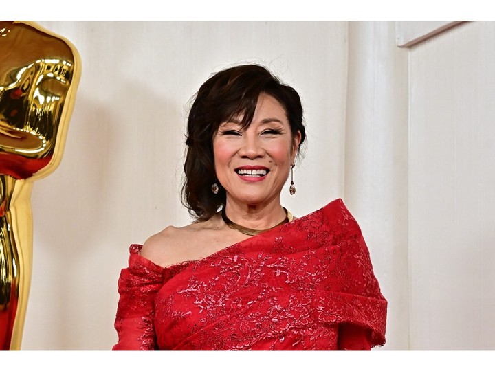 Janet Yang President of the Academy of Motion Picture Arts and Sciences attends the 96th Annual Academy Awards at the Dolby Theatre in Hollywood, California on March 10, 2024.  