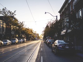 Queen East Street in Leslieville, Toronto