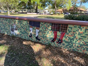 Dunedin’s proud Scottish heritage is displayed throughout town. IAN SHANTZ/TORONTO SUN