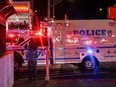 A New York City Police Department ambulance