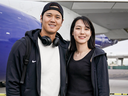 The Los Angeles Dodgers star is next to Mamiko Tanaka in a photo showing him with teammate Yoshinobu Yamamoto standing in front of an airplane. The photo was posted on Ohtani's Instagram account. The Dodgers posted a photo of the newlyweds on the team's X account next to one of Mookie Betts and his wife.