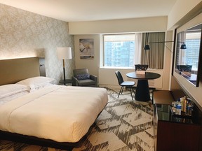 A club suite at Le Centre Sheraton Montreal.
