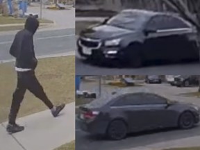 Framegrabs: York Regional Police released an image of the suspect and getaway car involved in the Markham home shooting