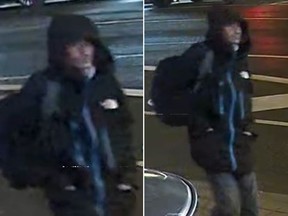 Toronto Police released these images of a suspect who allegedly exposed himself and engaged in an indecent act in Greektown.